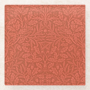 Acorns and Oak Leaves van William Morris Glazen Onderzetter