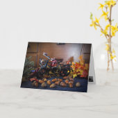 Acorns Delight Automne Cartes de voeux SvG (Fleur jaune)