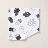 Acorns et feuille (Gant de toilette)