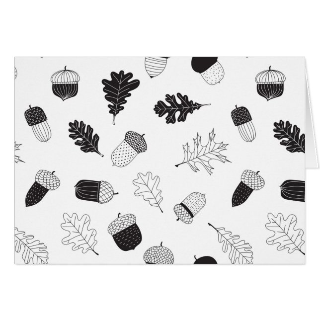 Acorns et feuille (Devant horizontal)