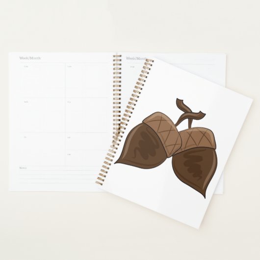 Acorns Rustique Forêt d'automne Nature (Devant avec enveloppe)