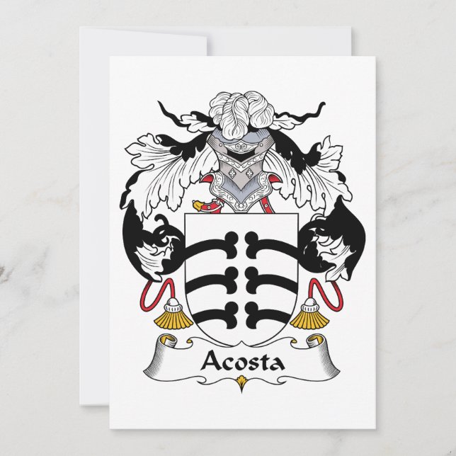 Acosta Family Crest (Voorkant)