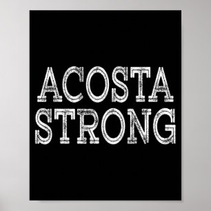 Acosta sterke squad familiereünie achternaam team poster