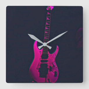 Acoustic guitaar gift vierkante klok
