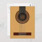 Acoustic Guitar Briefkaart (Voorkant / Achterkant)