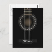 Acoustic Guitar Briefkaart (Voorkant / Achterkant)