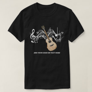 Acoustic Guitar Country Guitar T Shirten T-shirt
