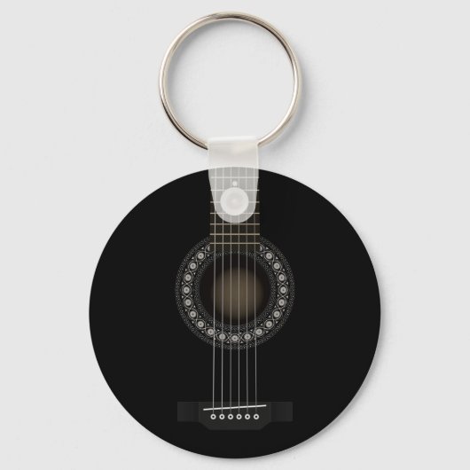 Acoustic Guitar Flag Sleutelhanger (Voorkant)