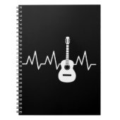 Acoustic Guitar Heart Beat Notitieboek (Voorkant)