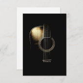 Acoustic Guitar Lite Bedankkaart (Voorkant / Achterkant)