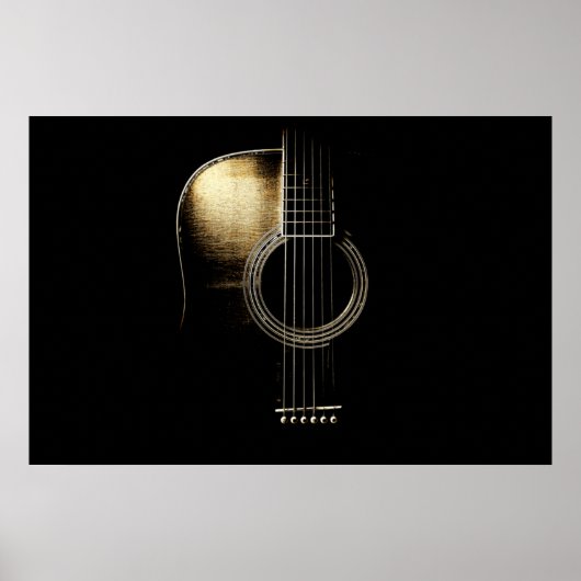 Acoustic Guitar Lite Poster (Voorkant)