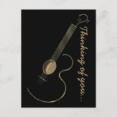 Acoustic Guitar Logo Briefkaart (Voorkant)