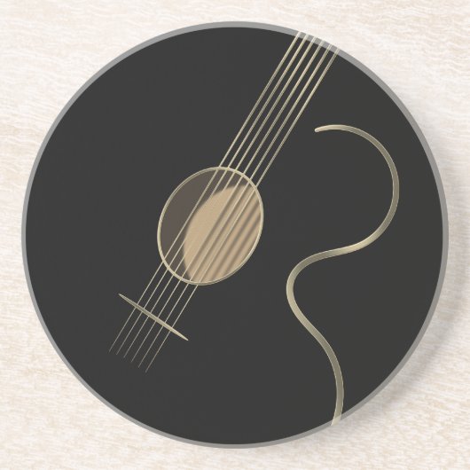 Acoustic Guitar Logo Onderzetter (Voorkant)