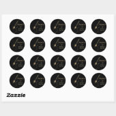 Acoustic Guitar Logo Personalised Stickers (Vel)