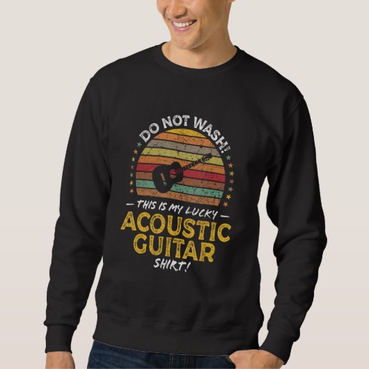 Acoustic Guitar Music Player  Humor Saying Graphic Trui (Voorkant)