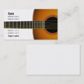 Acoustic Guitar Music Visitekaartje (Voorkant / Achterkant)