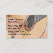 Acoustic Guitar Musician Visitekaartje (Voorkant)