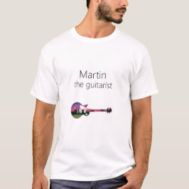 Acoustic Guitar Natuur Forest Music Bass Guitarist T-shirt