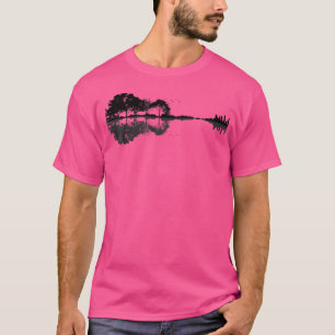 Acoustic Guitar Natuur Forest Music Bass Guitarist T-shirt