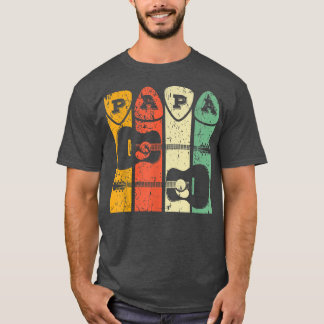 Acoustic Guitar Papa Funny Guitar Lover Fa T-shirt