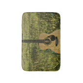 Acoustic guitar player gift badmat (Voorkant Verticaal)