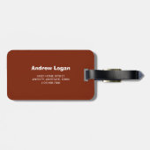 Acoustic Guitar Player Gift Bagagelabel (Achterkant horizontaal)