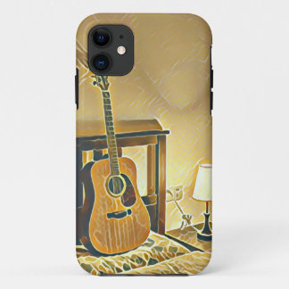 Acoustic guitar player gift iPhone 11 hoesje