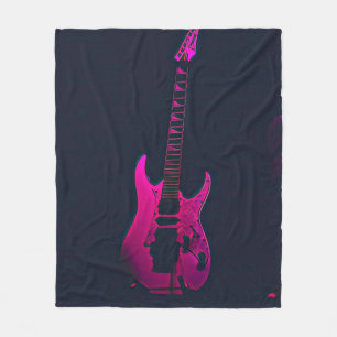 Acoustic guitar player gift fleece deken