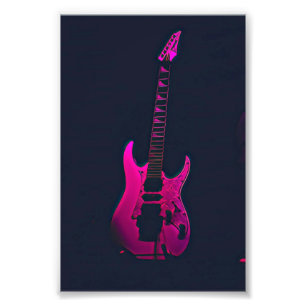Acoustic guitar player gift foto afdruk