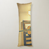 Acoustic guitar player gift lichaamskussen (Achterkant (Verticaal))