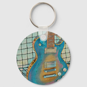 Acoustic guitar player gift sleutelhanger