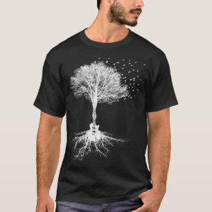 Acoustic Guitar Player Natuur Tree Birthday Christ T-shirt