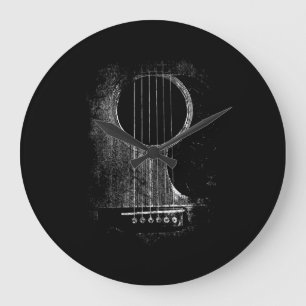 Acoustic Guitar Player Six String Rock & Roll Grote Klok