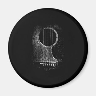 Acoustic Guitar Player Six String Rock & Roll Magneet
