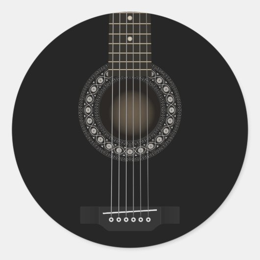 Acoustic Guitar Sticker (Voorkant)