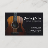 Acoustic Guitar Teacher Visitekaartje (Voorkant)