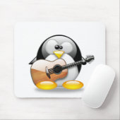 Acoustic Guitar Tux (Linux Tux) Muismat (Met muis)