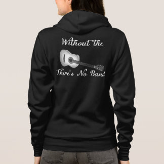 Acoustic Guitar Women's Bella+Canvas Fleece Raglan Hoodie