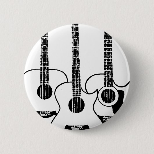 acoustic guitars - music ronde button 5,7 cm (Voorkant)