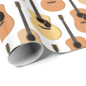 Acoustic Guitars Pattern Cadeaupapier (Rol Hoek)