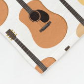 Acoustic Guitars Pattern Fleece Deken (Hoek)