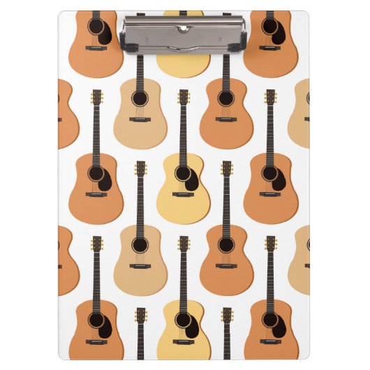 Acoustic Guitars Pattern Klembord (Voorkant)
