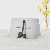 Acoustique Guitariste Année Anniversaire Carte (Fleur jaune)