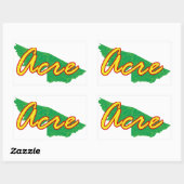 Acre Rechthoekige Sticker (Vel)