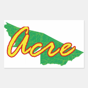 Acre Rechthoekige Sticker