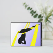 Acrobaat van hedendaags circus briefkaart (Staand voorkant)