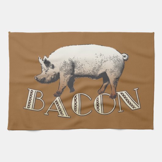 Acrobat BACON Pig Theedoek (Horizontaal)