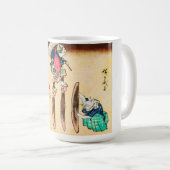 Acrobat Cat, Hiroshige, Ukiyo-e Koffiemok (Voorkant rechts)