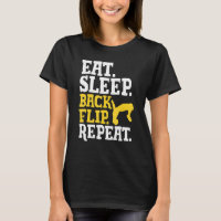 Acrobat Eat Sleep Back Gymnastiek herhalen