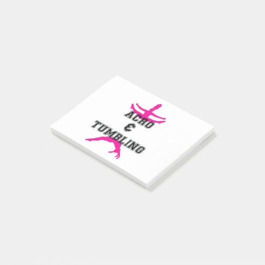 Acrobat en Tumbling Post-it® Notes (Schuin)